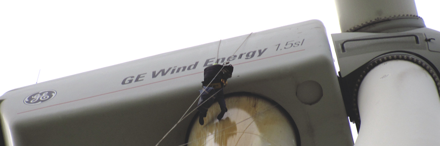 Reparatur- und Reinigungsarbeiten Windkraftanlagen